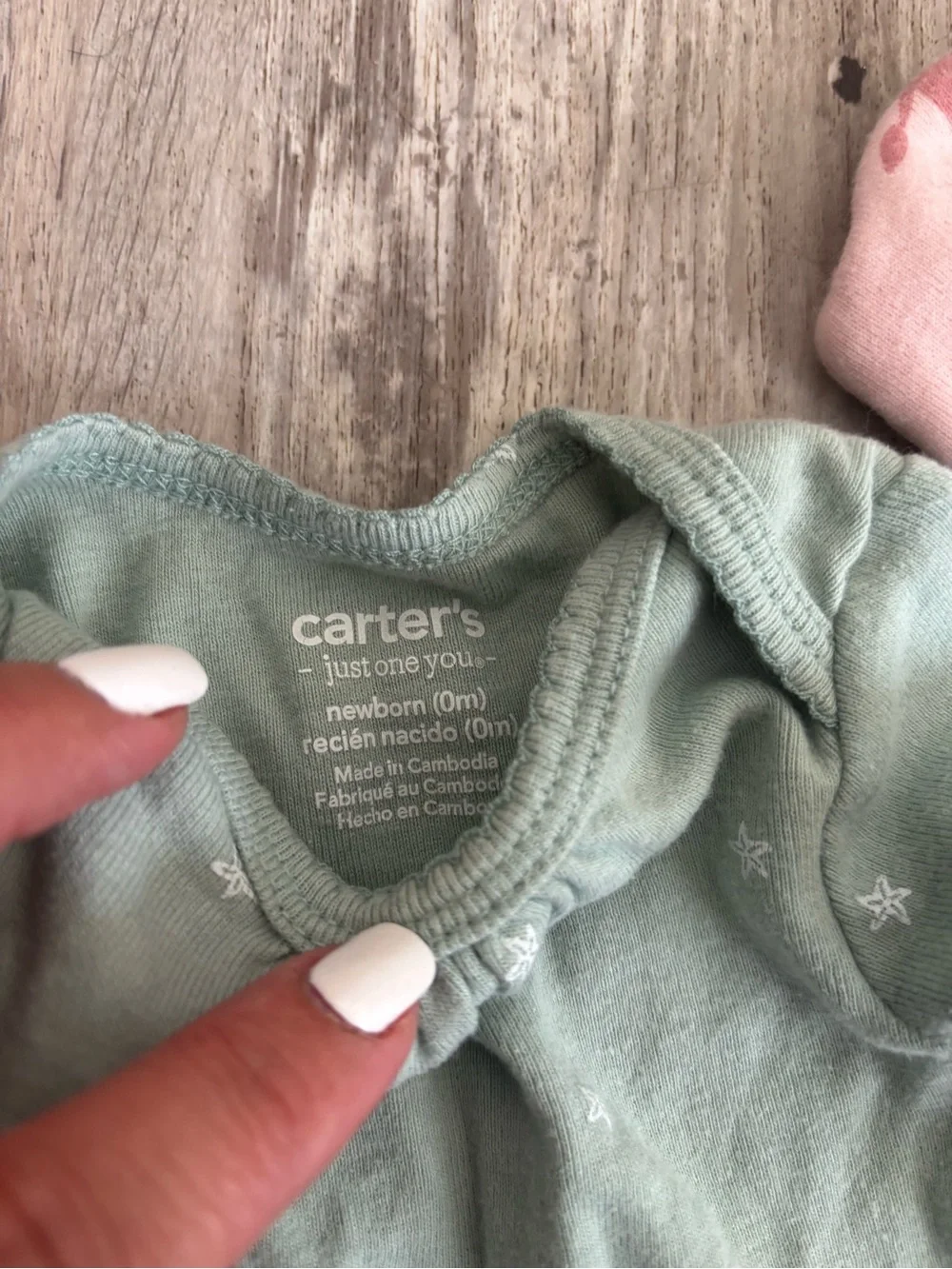 Carter's Bright Pink Newborn Bodysuit